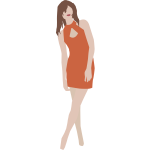 Woman in dress