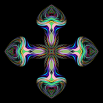 Prismatic Hearts Cross