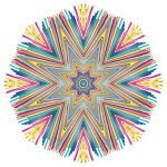 Prismatic Star Line Art