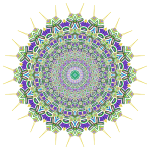 Prismatic Mandala Line Art 4 No Background