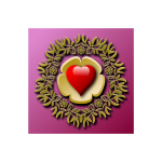 Decorative element with heart