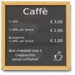Coffee board 