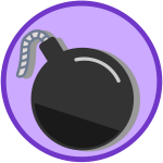 Bomb icon (Flat)