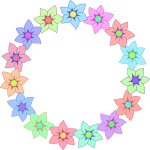 Floral frame 37 (colour 2)