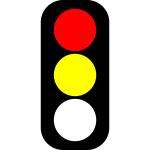 Red & yellow traffic light indicator