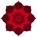 Floral Lotus Shape Crimson 2