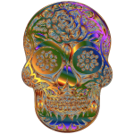Sugar Skull Silhouette By Karen Arnold II Multichrome 2