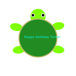 Birthday turtle
