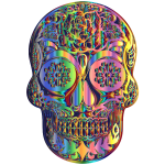 Sugar Skull Silhouette By Karen Arnold II Multichrome 4
