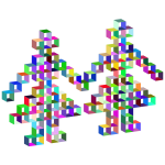 3D Open Boxes Pixel Dancers