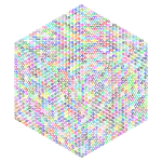 Isometric Peace Cube Prismatic No BG