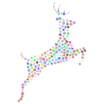 Leaping Deer Snowflakes Prismatic