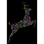 Leaping Deer Snowflakes Chromatic