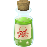 Poison bottle vector image