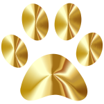 Paw Print Gold