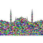 Mosque With Minarets Mosaic