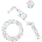 Wheelchair Icons Prismatic Pattern