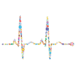 EKG Rhythm Circles Prismatic