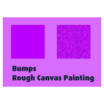 Bumps Rough Canvas Painting