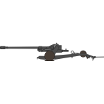 FH70 155mm cannon illustration