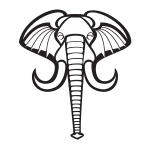 Elephant graphics silhouette
