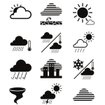 Weather icons and symbols 2