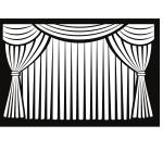 Curtain monochrome graphics