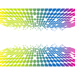 Bursting dots colorful pattern