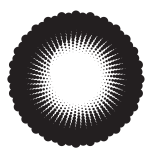 Black circle halftone effect