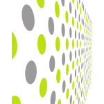 Pattern with grey and green dots