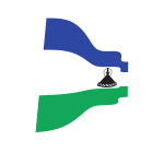 Waving flag of Lesotho