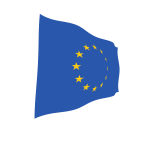 European Union waving flag