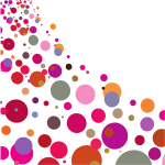 Random dots in various colors