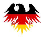 German flag heraldic eagle
