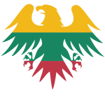 Lithuania flag heraldic eagle