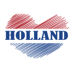 Flag of the Netherlands heart shape