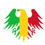 Heraldic symbol with flag of Mali
