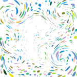Colorful dots swirl effect