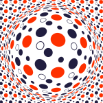 Spherical shape dotted pattern