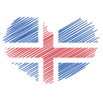 Iceland flag patriotic symbol