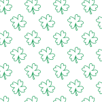 Clover pattern Saint Patrick