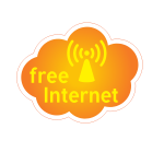 Free Wi-Fi sticker clip art
