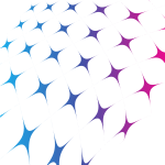 Colored diamond pattern