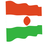 Niger waving flag symbol