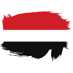 Painted flag of Yemen