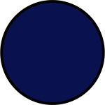 Navy blue circle