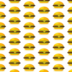 Hamburger seamless pattern