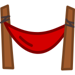 Simple Red Hammock