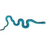 Blue sea snake