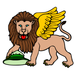 A winged lion and a half-eaten hunter's hat